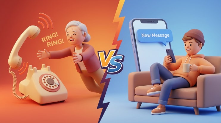   MZ세대 vs  기성세대, 대화의 온도차가 느껴지시나요?