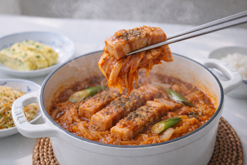 삼겹살 김치찜 황금 레시피 간단 양념 만들기 효능