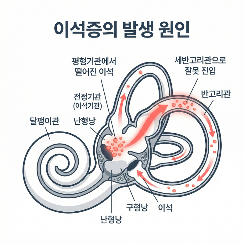 갑자기 세상이 빙글빙글? 이석증 원인과 대처법 정리