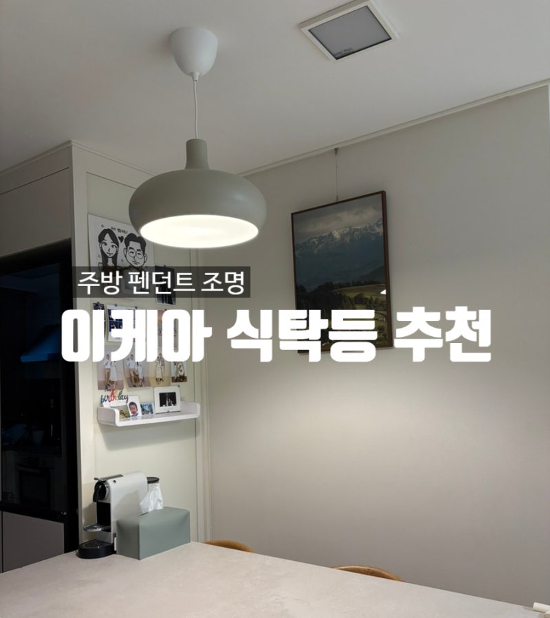 이케아 백세 식탁등 추천 및 설치방법