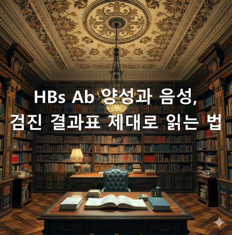  HBs Ab 양성과 음성, 검진 결과표 제대로 읽는 법