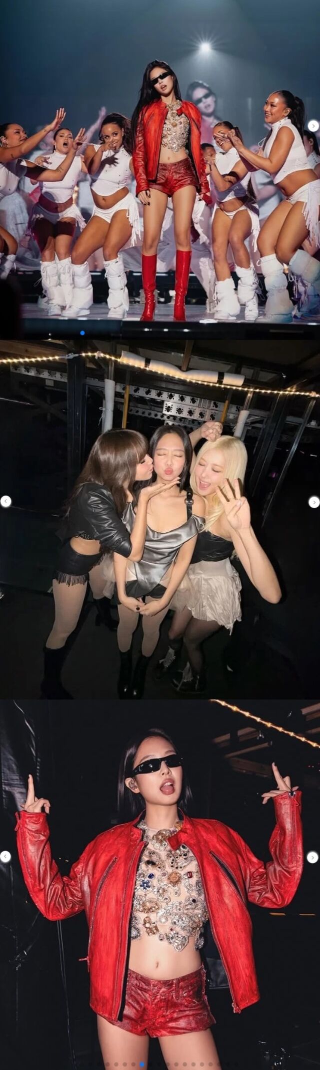   제니, 도쿄돔을 홀린 ‘농염 시스루’… 리사·로제의 ‘뽀뽀’ 생일 축하까지 (블랙핑크 도쿄돔 콘서트 비하인드, 이 조합 실화야?)