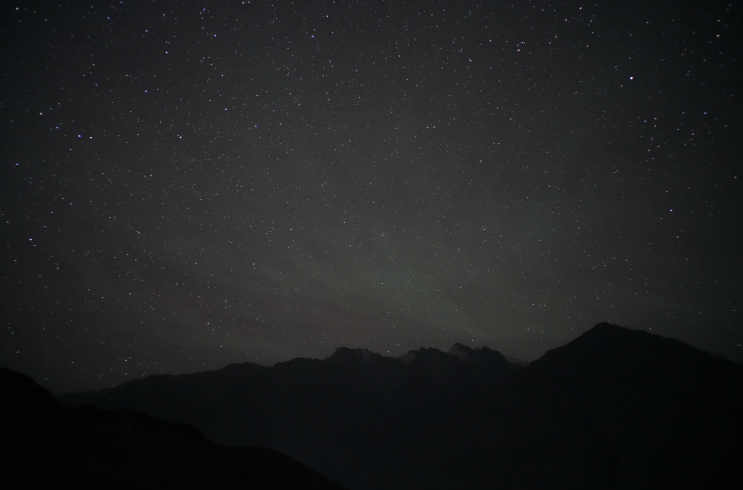  파미르고원에서 밤하늘 은하수 그리고 아침풍경(the Galaxy in the Pamir plateau)