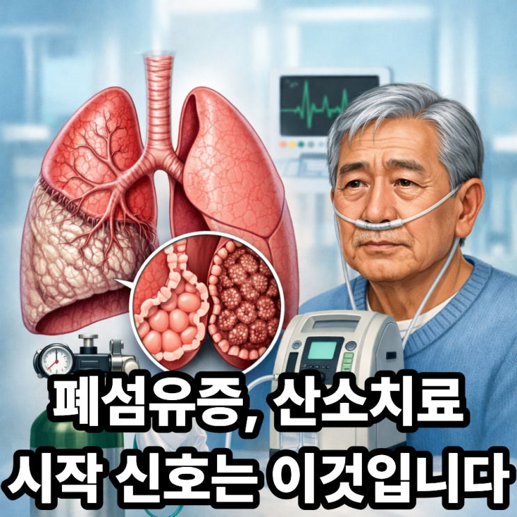  폐섬유증 산소치료 언제 필요할까? 시작 기준과 현실적인 판단