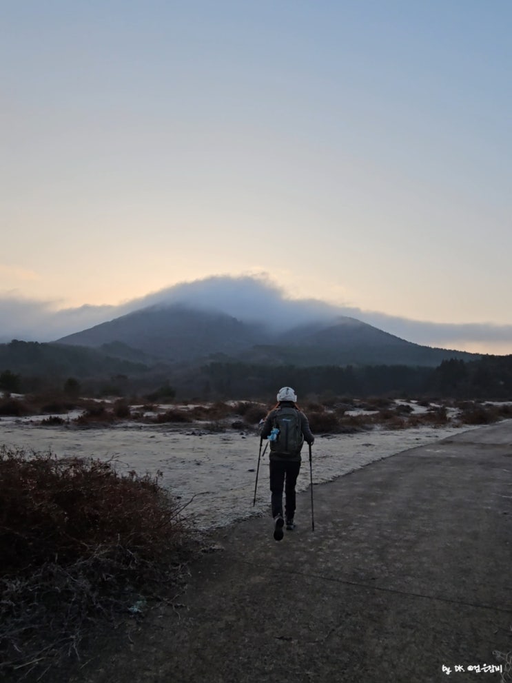  늦겨울 한라산 설경 뷰 제주도 오름 추천 큰노꼬메오름 초보 등산 코스
