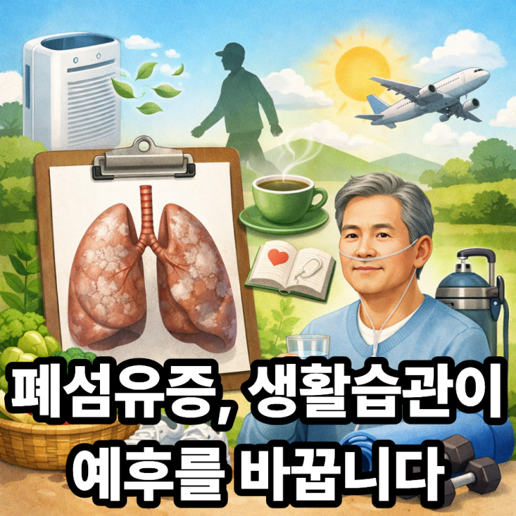  폐섬유증 환자를 위한 생활습관 가이드｜증상 악화를 막는 일상 관리법