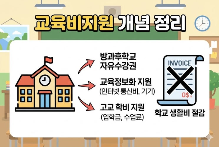  교육비지원, 교육급여랑 뭐가 다를까?