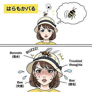 선 보닛 sun bonnet 뜻 / have a bee in one's bonnet 의미