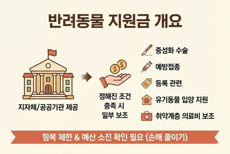  반려동물 지원금과 펫보험 중복, 둘 다 받을 수 있나요?