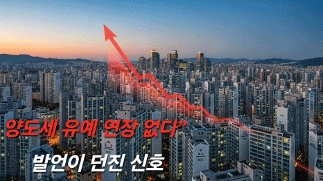  이재명 대통령 “양도세 유예 연장 없다” 발언이 던진 신호