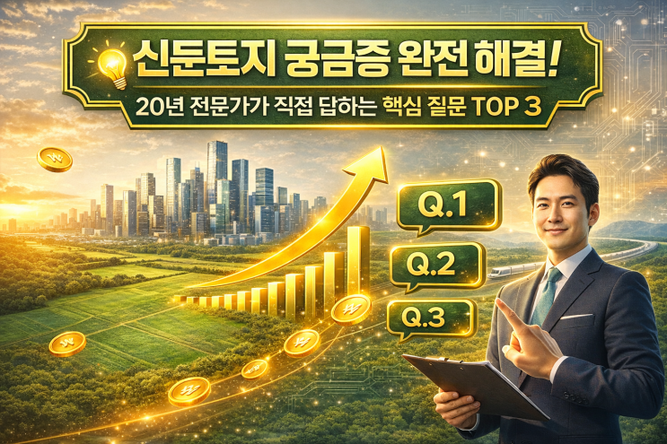  이천 신둔토지 궁금증 완전 해결!20년 전문가가 직접 답하는 핵심 질문 TOP 3(이천 신둔면 토지 투자, 지금 판단이 중요합니다)