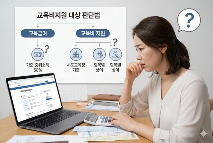  "나도 대상일까?" 교육비지원 자격 3분 확인법