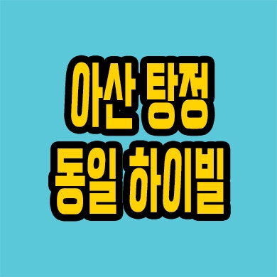  아산 탕정면 아파트 탕정신도시 동일하이빌 미분양 분양가 공급내용