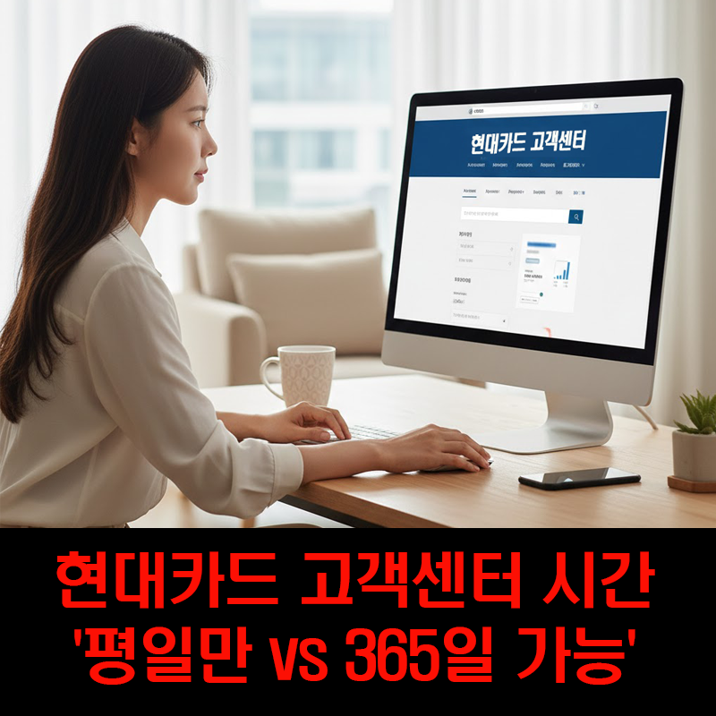 현대카드 고객센터 시간 '평일만 vs 365일' 항상 연결 가능한 고객센터 번호