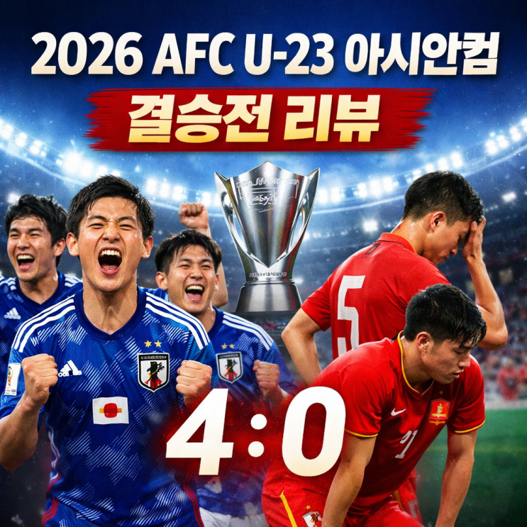  2026 AFC U-23 아시안컵 중국 일본 결승전 결과 일본 무패무승