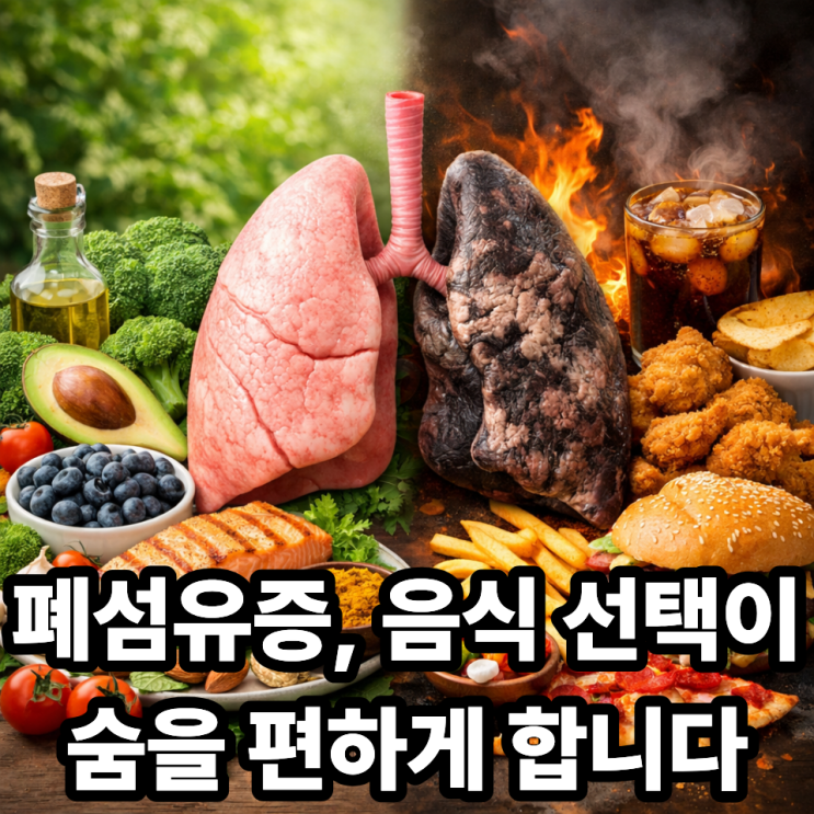  폐섬유증에 좋은 음식과 나쁜 음식｜식단 관리로 숨 가쁨 줄이는 법