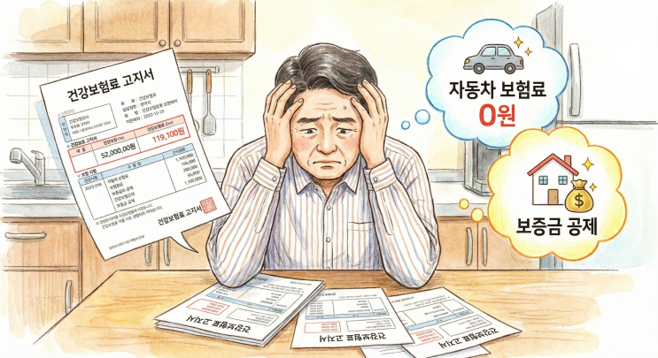  2026 지역가입자 건강보험료 줄이는 법: 자동차 보험료 폐지 기준 & 전월세 대출 공제 신청