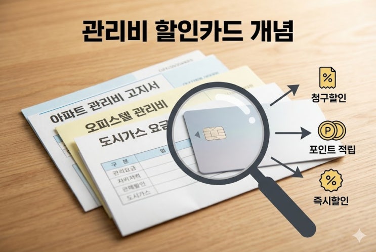  오피스텔 사는데 관리비 할인 안 돼요? 이 카드는 됩니다