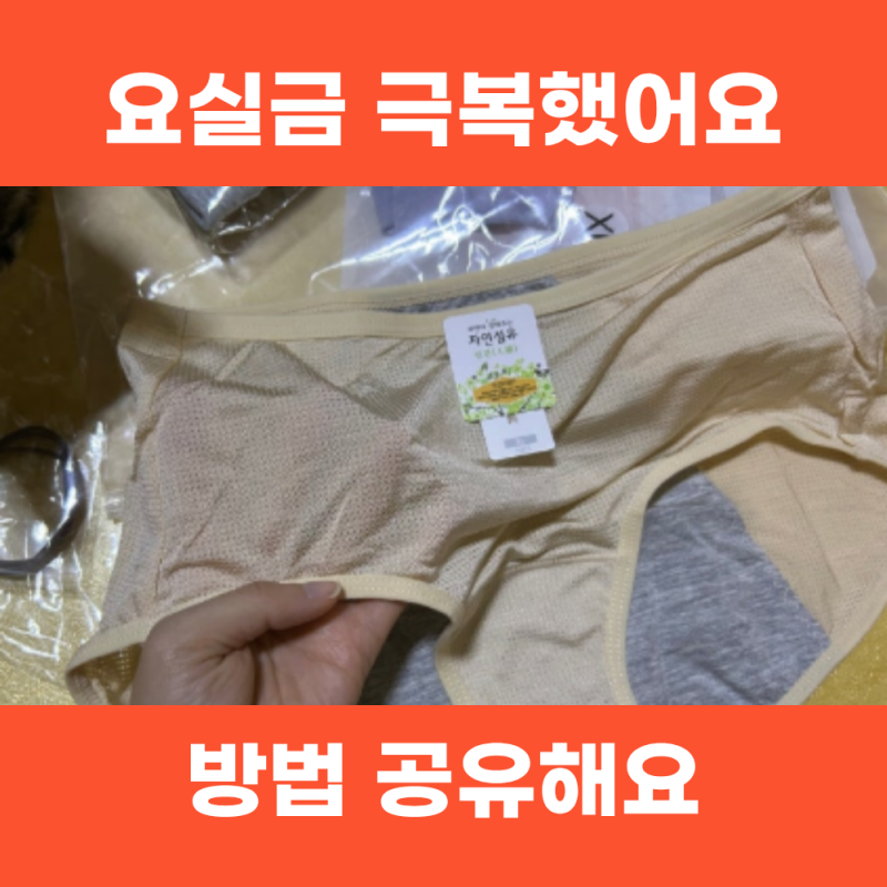 여성요실금팬티 정착기와 관리 비법 (50대 여자)