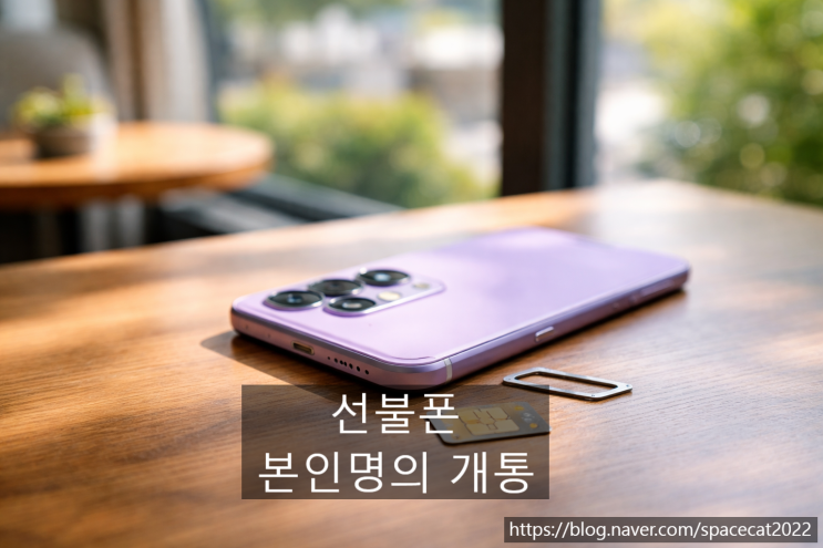  선불폰 본인명의 개통 절차 단계별 정리