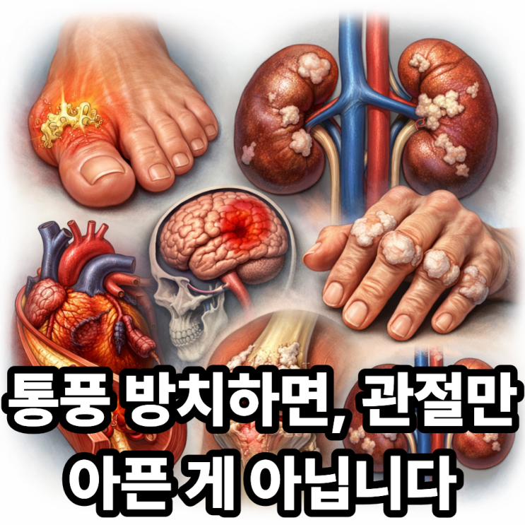  통풍을 방치하면 생길 수 있는 합병증, 관절을 넘어 신장까지 위험