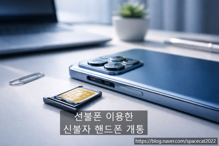  선불폰 이용한 신불자 핸드폰 개통 방법