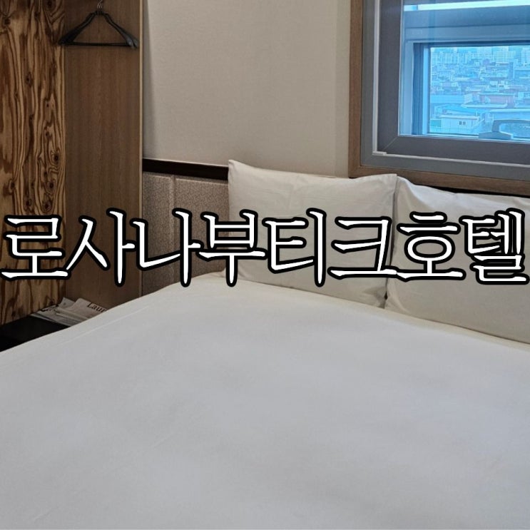  서울잠실가성비숙소 롯데월드 인근 '로사나부티크호텔' 슈페리어 더블룸 숙박 후기