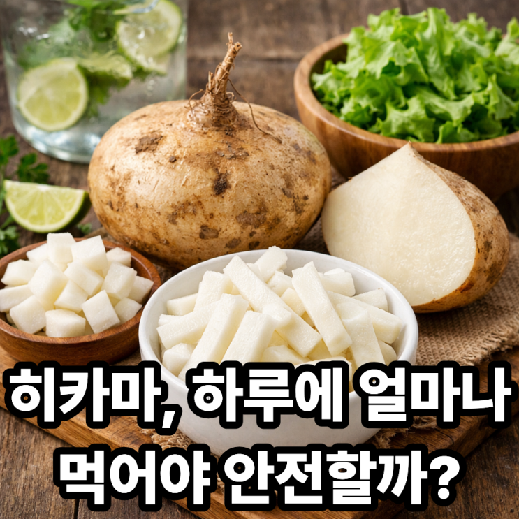  히카마 하루 섭취량｜얼마나 먹는 게 적당할까?