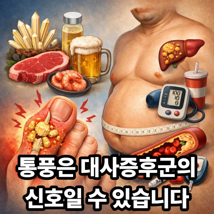  통풍과 대사증후군의 연관성, 요산이 보내는 경고 신호