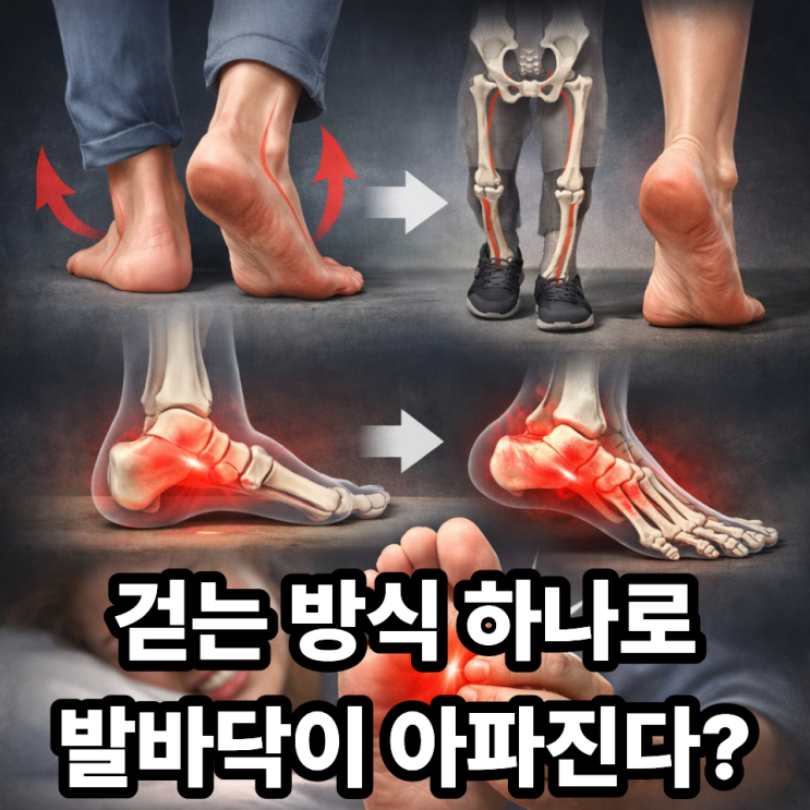  잘못된 보행 습관이 발바닥 통증을 만드는 과정｜무심코 걷다 생기는 통증의 진실