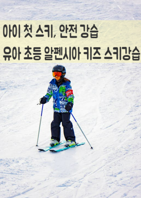  알펜시아 키즈 스키강습! 유아 초등 첫 스키, 안전하게 성공하는 꿀팁 (비용)