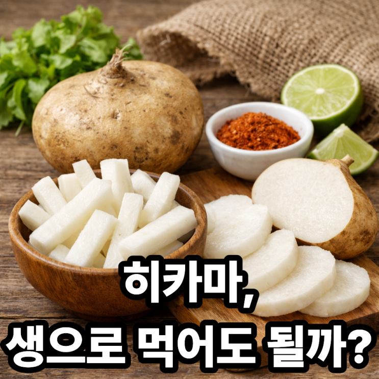  히카마 생으로 먹어도 될까?｜안전하게 섭취하는 방법 총정리