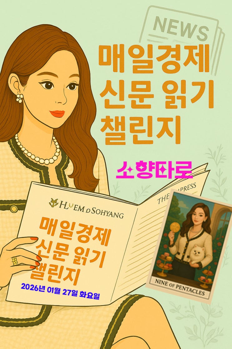 [경제] 매일경제신문읽기 챌린지 - 2026년 1월 27일 화요일