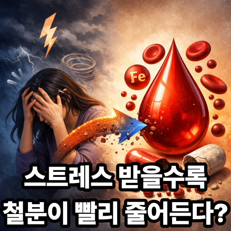   스트레스와 철분 소모의 상관관계｜괜히 더 피곤한 이유