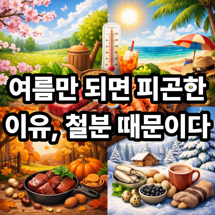   계절별 철분 관리법｜여름에 더 중요한 이유는 따로 있다