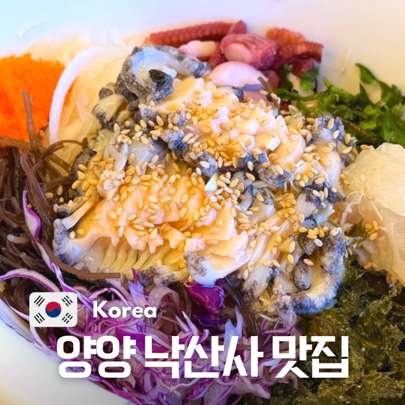 양양 낙산사 주변 맛집 아침식사 가능 바람꽃 해녀식당