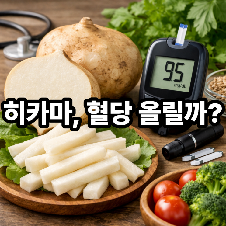  히카마와 혈당 관리의 관계｜당뇨 식단에 괜찮을까?