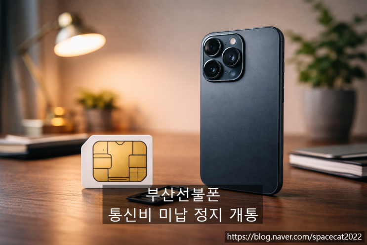  부산선불폰 개통하여 통신비 미납 정지 해결하기