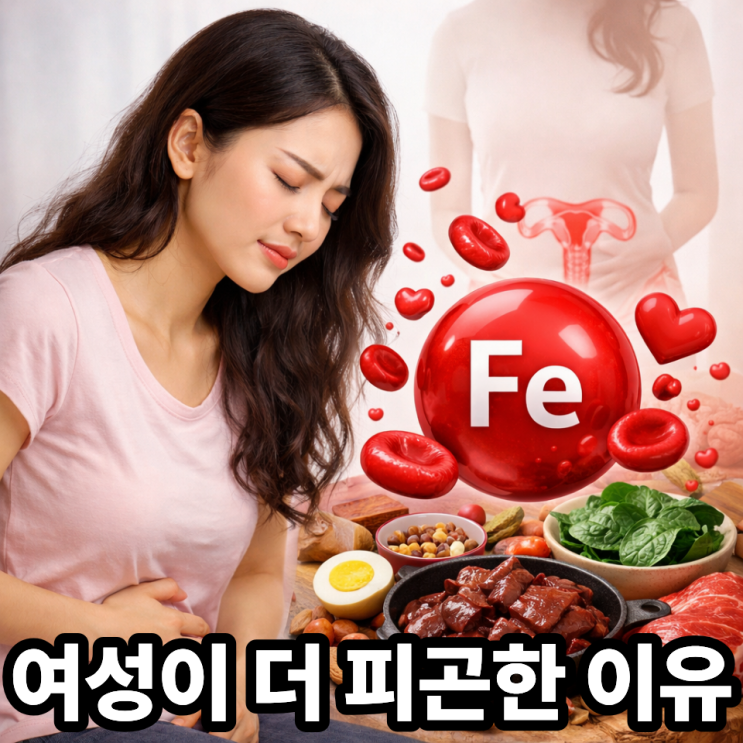  여성에게 철분이 특히 중요한 이유  부족하면 몸이 보내는 신호들
