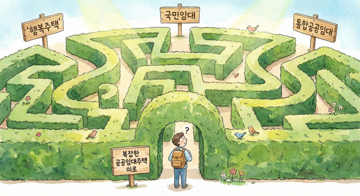  2026년  행복주택 vs 국민임대 vs 공공임대 :완벽 비교 셀프진단
