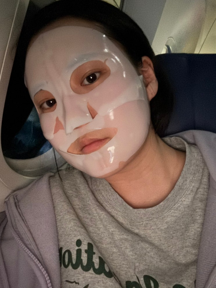  나도 해봤다, 비행기에서 겔마스크팩! 바이오던스 '바이오 콜라겐 리얼 딥마스크'