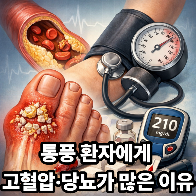  통풍과 고혈압·당뇨가 함께 오는 이유, 대사질환이 연결되는 진짜 원인