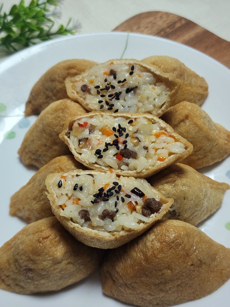 소고기 유부초밥 레시피, 아이 도시락 메뉴, 유부초밥 냉동보관