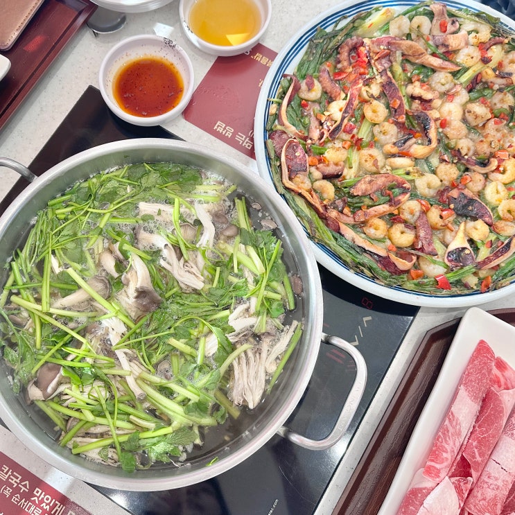  양주 파전 맛집 장원갑칼국수 아이랑 식당 추천