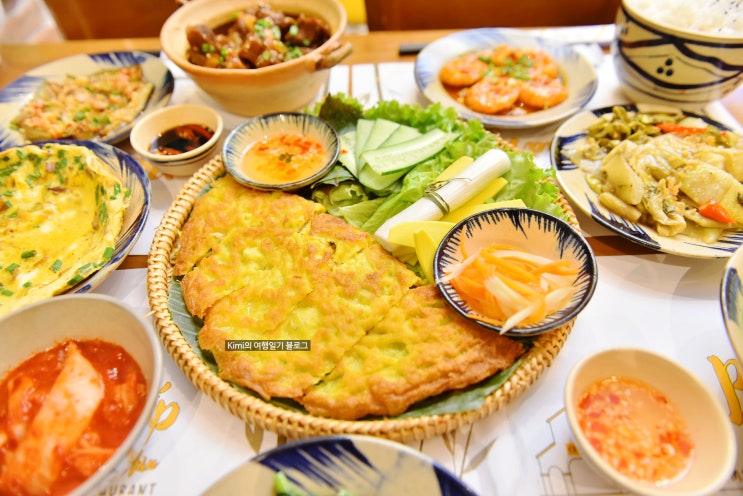  다낭 한시장 맛집 추천 반쎄오 냐벱 미케비치 해산물 식당 랑짜이