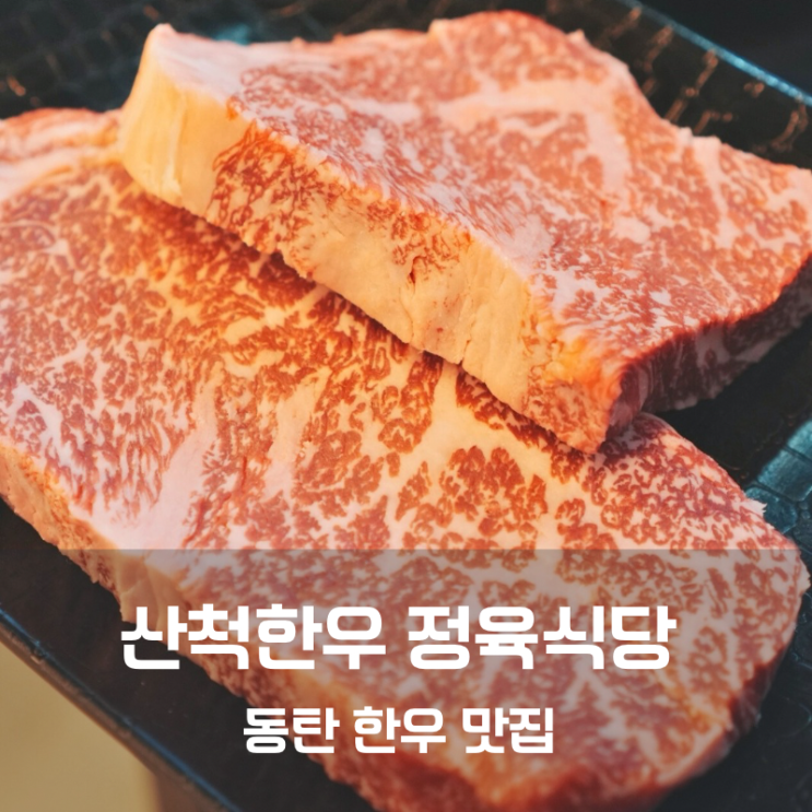  동탄 한우 소고기 맛집 고기집 산척한우 정육식당