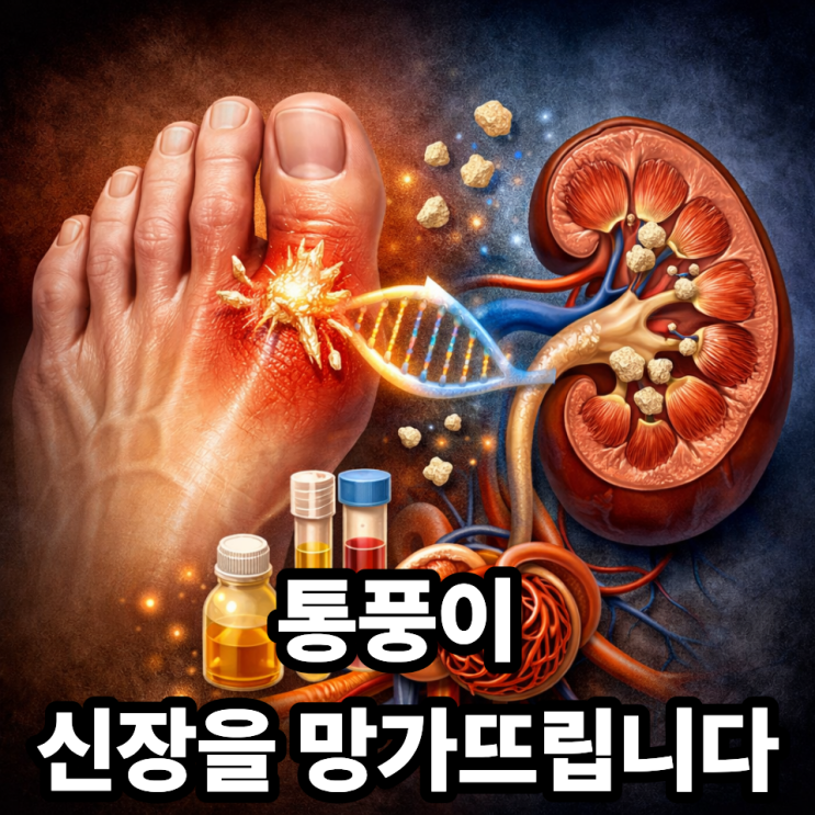  통풍과 신장 질환의 연결고리, 요산이 신장을 공격하는 이유