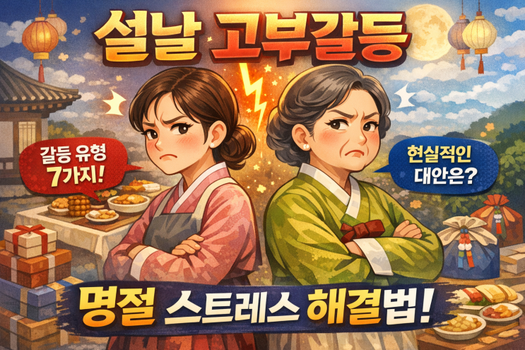  설날 고부갈등: 자주 나타나는 형태 7가지와 현실적인 대안
