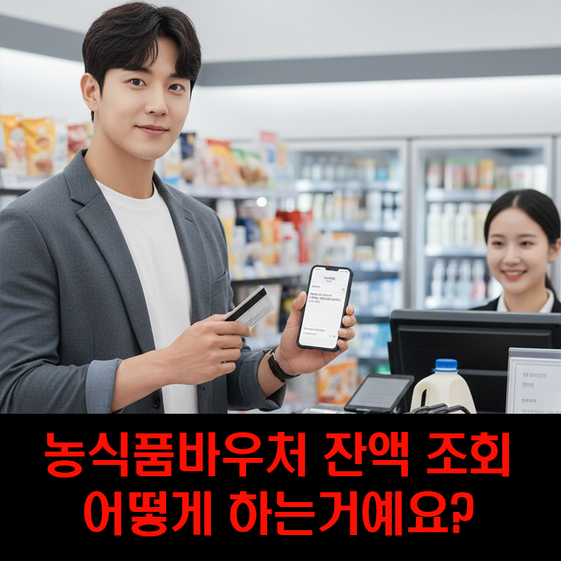 농식품바우처 잔액 조회 어떻게 하는거예요? 가장 확실한 방법은 '이것'