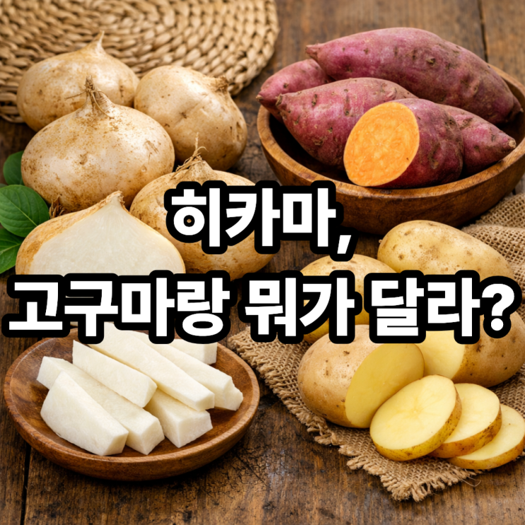   히카마란 무엇일까? 고구마·감자와 다른 점 한눈에 정리